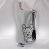 Yorkie with Love Print Hooded Blanket