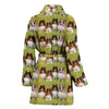 Shetland Sheepdog Pattern Print Women's Bath Robe