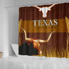 Amazing Texas Longhorn Cattle (Cow) Print Shower Curtain