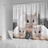 Amazing Chinese Hamster Print Shower Curtains