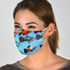 Platy Fish Patterns Print Face Mask