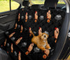 Salmon-crested cockatoo Parrot Black Print Pet Seat Covers