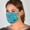 Multicolor Fish Patterns Print Face Mask