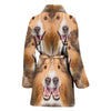 Shetland Sheepdog Print Women's Bath Robe