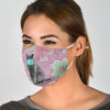 Nebelung Cat Floral Print Face Mask