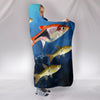 Seluang Fish Print Hooded Blanket