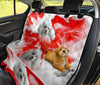 Lovely Poodle Print Pet Seat Covers