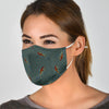 Comet Fish Patterns Print Face Mask