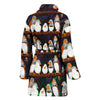 Zebra Finch Bird Pattern Print Women's Bath Robe