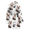 Cornish Rex Cat Print Women's Bath Robe