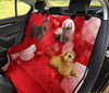 Scottish Terrier On Red Print Pet Seat Covers