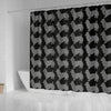 Australian Terrier Dog Pattern Print Shower Curtains