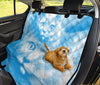 Russian Blue Cat Face Print Pet Seat Covers