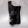 Black Labrador Retriever Print Hooded Blanket