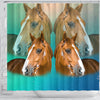 Amazing Quarter Horse Print Shower Curtains