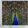 Lovely Peacock Bird Print Shower Curtains