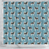 Alaskan Malamute Dog Pattern Print Shower Curtains