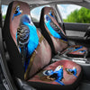 Blue Budgie (Budgerigar) Bird Print Car Seat Covers