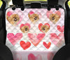 Pekingese On Heart Print Pet Seat Covers