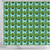 Golden Retriever Dog Pattern Print Shower Curtain