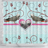 African grey parrot Print Shower Curtain