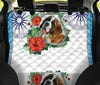 Saint Bernard Floral Print Pet Seat Covers