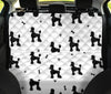 Poodle Black White Patterns Print Pet Seat Covers