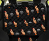 Salmon-crested cockatoo Parrot Black Print Pet Seat Covers