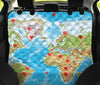 World Map Print Pet Seat Covers