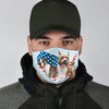 Cute American Staffordshire Terrier Print Face Mask