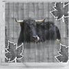 Welsh Black cattle (Cow) Print Shower Curtain