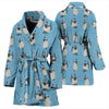 Siamese Cat Pattern Print Women's Bath Robe