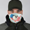 Cute American Eskimo Dog Print Face Mask