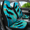 African Pied Hornbill Bird Print Car Seat Covers