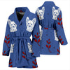 Yorkshire Terrier (Yorkie) Print Women's Bath Robe