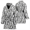 Penguin Bird Pattern Print Women's Bath Robe