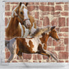 American Paint Horse Print Shower Curtains