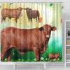 Amazing Santa Gertrudis cattle (Cow) Print Shower Curtain