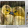 Cute Baby Duck Bird Print Shower Curtains