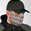 Chow Chow Heart Patterns Print Face Mask