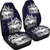 Siberian Husky Dog Art Print Car Seat Covers