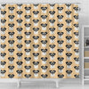 Miniature Schnauzer Dog Pattern Print Shower Curtains