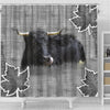 Welsh Black cattle (Cow) Print Shower Curtain