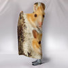 Lovely Golden Hamster Print Hooded Blanket