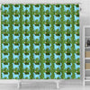 Golden Retriever Dog Pattern Print Shower Curtain