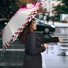 Japanese Chin Dog On Mount Rushmore Print Umbrellas