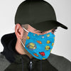 Multicolor Fish Patterns Print Face Mask