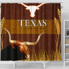 Amazing Texas Longhorn Cattle (Cow) Print Shower Curtain