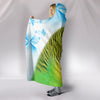 Budgerigar Parrot Print Hooded Blanket