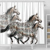 American Quarter Horse Art Print Shower Curtains